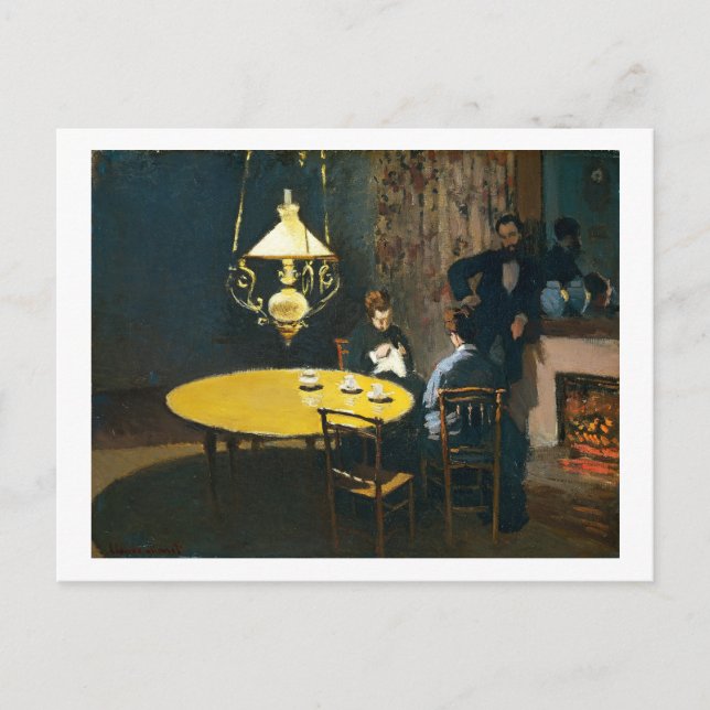Cartão Postal O Janto, Um Interior Claude Monet (Frente)