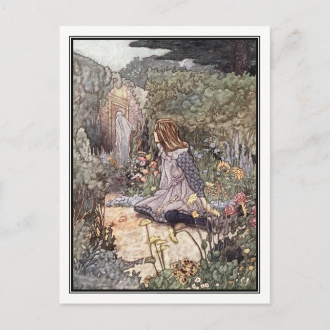 Cartão Postal O jardim assombrado por Charles Robinson (Frente)