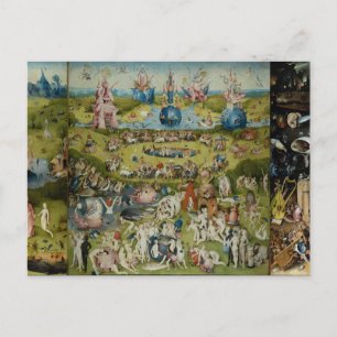 Cartão Postal O Jardim das Delícias Terrenas Hieronymus Bosch