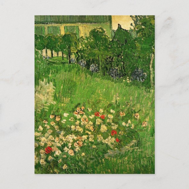 Cartão Postal O Jardim de Daubigny por Vincent van Gogh, Le Jard (Frente)