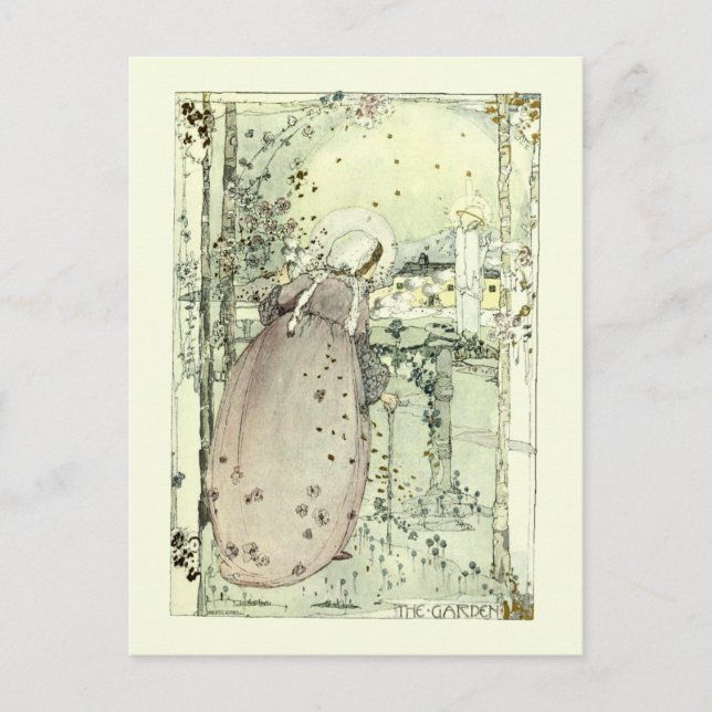 Cartão Postal O Jardim de Jessie Marion King (Frente)