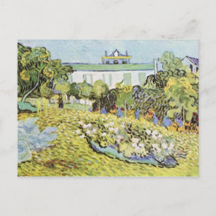 Cartão Postal O jardim dos Daubignys por Vincent van Gogh
