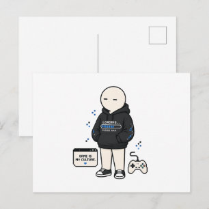 Cartão Postal O Jogo É Minha Cultura Piada de Gamer Meme