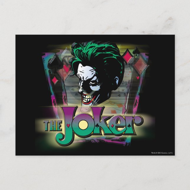 Cartão Postal O Joker - Rosto e Logotipo (Frente)