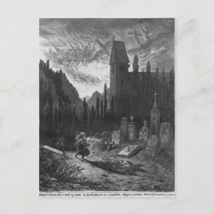 Cartão Postal O judeu vassalo no cemitério