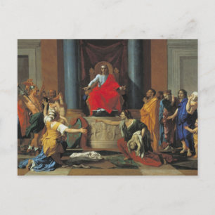 Cartão Postal O Julgamento de Salomão, 1649