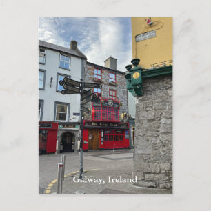 Cartão Postal O Kings Head na High Street em Galway, Irlanda