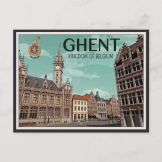 Cartão Postal O Korenmarkt - Ghent