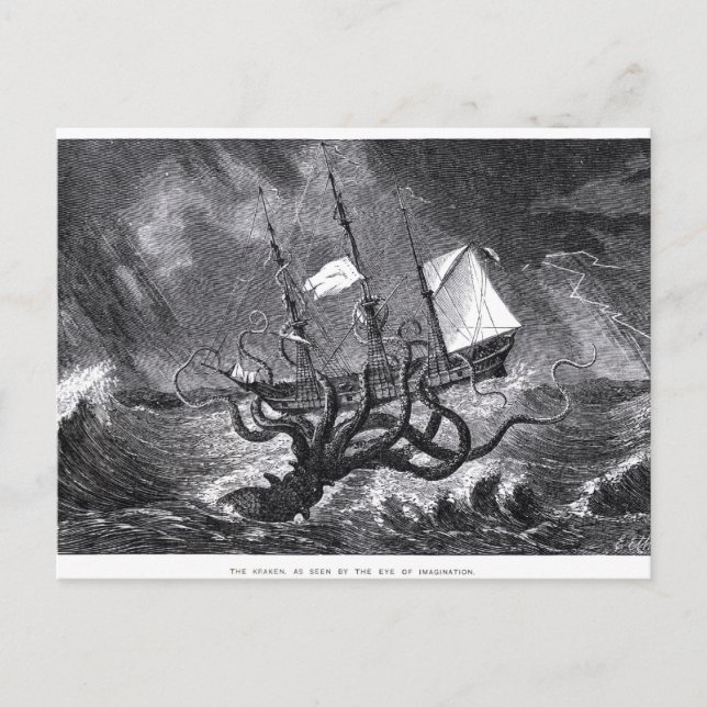 Cartão Postal O Kraken (Frente)