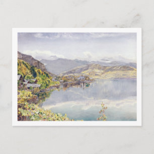 Cartão Postal O lago de Lucerna, Monte Pilatus à distância