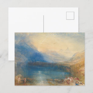 Cartão Postal O lago de Zug, JMW Turner