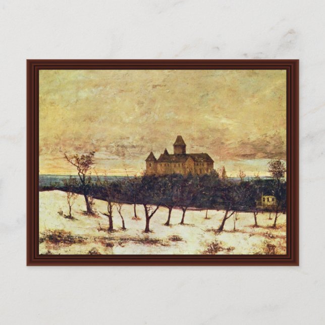 Cartão Postal O Lago Neuchâtel Por Courbet Gustave (Frente)