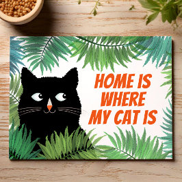 Cartão Postal O lar é onde meu gato está - anúncio de mudança