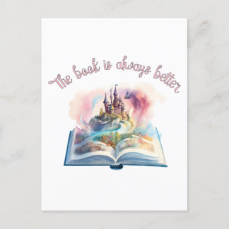 Cartão Postal O livro é sempre melhor