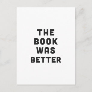 Cartão Postal O livro estava melhor
