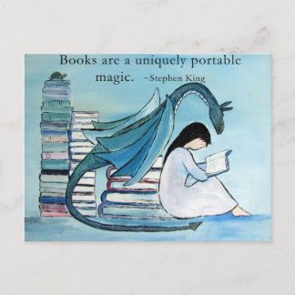 Cartão Postal O Livro Favorito do Dragão