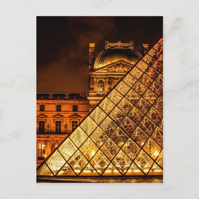 Cartão Postal O Louvre (Frente)