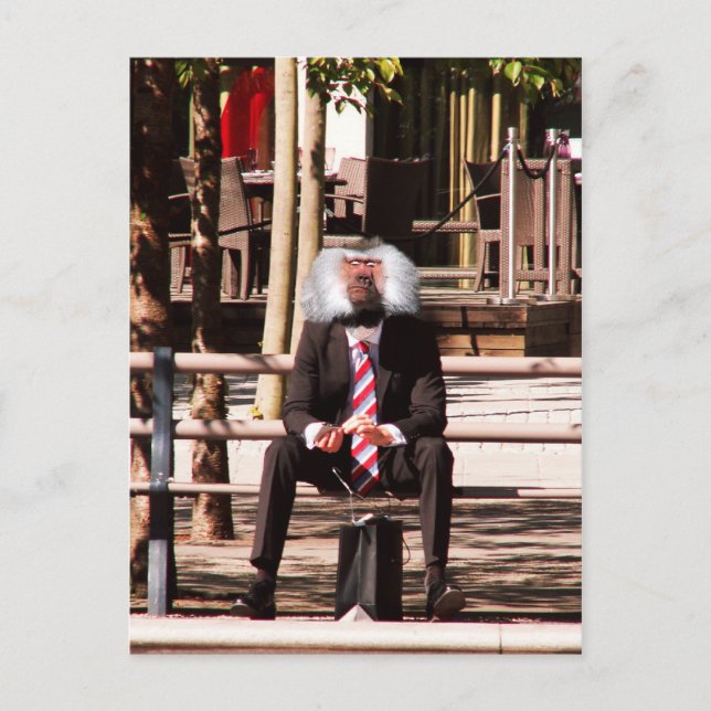 Cartão Postal O macaco humano (Frente)