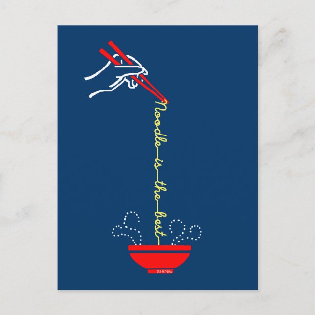 Cartão Postal O macarrão é o melhor (Frente)