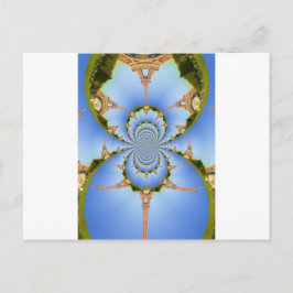 Cartão Postal O Magia de Paris: Projeto Geométrico da Torre Eiff