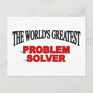 Cartão Postal O maior solucionador de problemas do mundo