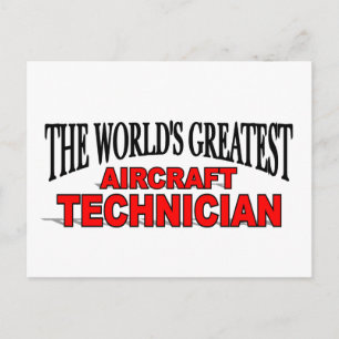 Cartão Postal O maior técnico de aeronaves do mundo