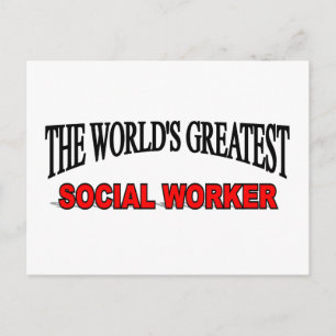 Cartão Postal O maior trabalhador social do mundo