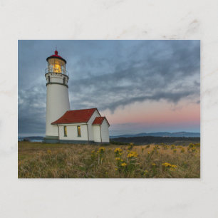 Cartão Postal O mais antigo farol do Oregon no Cape Blanco State