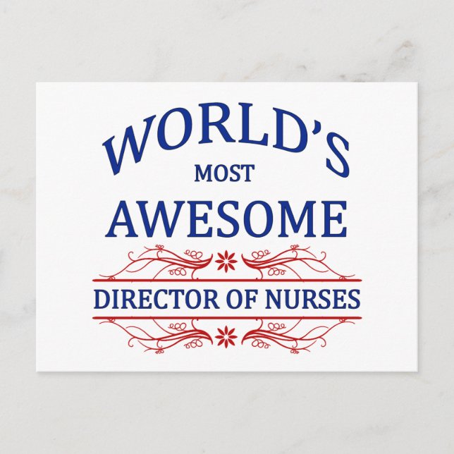 Cartão Postal O mais incrível diretor de enfermeiras do mundo (Frente)