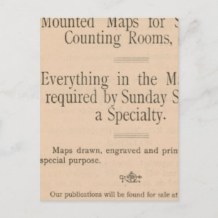 Cartão Postal O mapa dos EUA de Colton para a condução de veí