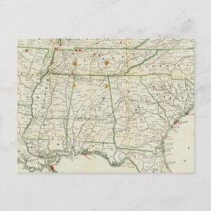 Cartão Postal O Mapa Histórico da Guerra