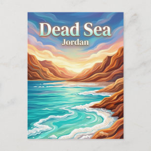 Cartão Postal O Mar Morto Jordânia
