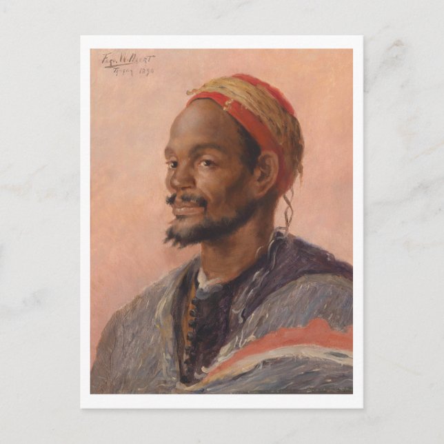 Cartão Postal O marroquino de Ferdinand Willaert (Frente)