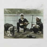 O Mascots Vintage WWII Sailor Pig