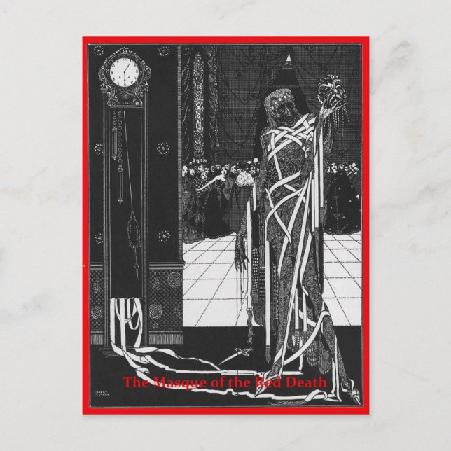 Cartão Postal O Masque da Morte Vermelha (Frente)