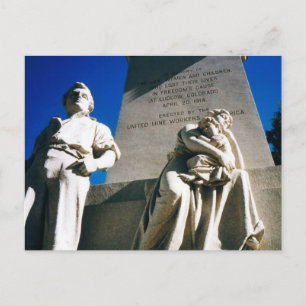 Cartão Postal O Massacre Histórico do Ludlow em 20 de abril de 1