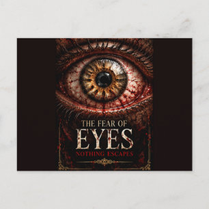 Cartão Postal O Medo dos Olhos – Creepy Gothic Horror Halloween