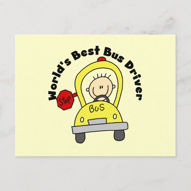 Cartão Postal O melhor driver de barramento do mundo (Frente)