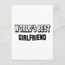 Cartão Postal O melhor Namorada do mundo