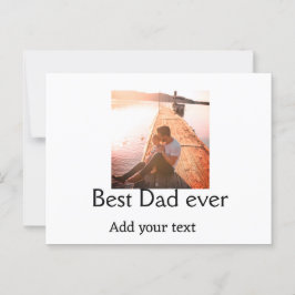 Cartão Postal O melhor pai alguma vez adicionou nome imagem dia