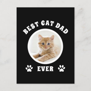 Cartão Postal O Melhor Pai De Cat Personalizado De Foto