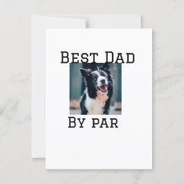 Cartão Postal O melhor pai por par dog pet, é simples.