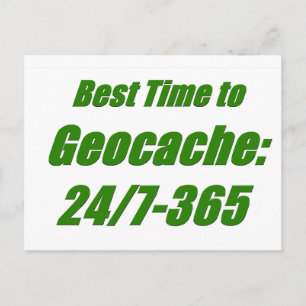 Cartão Postal O melhor tempo a Geocache