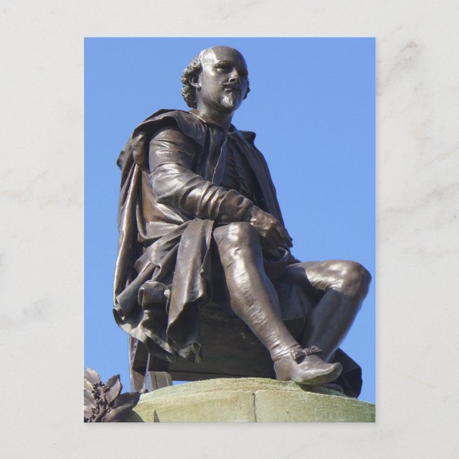 Cartão Postal O Memorial do Gower a William Shakespeare (Frente)