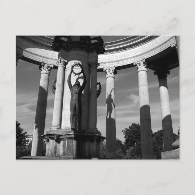 Cartão Postal O Memorial Nacional de Guerra Galês. (Frente)