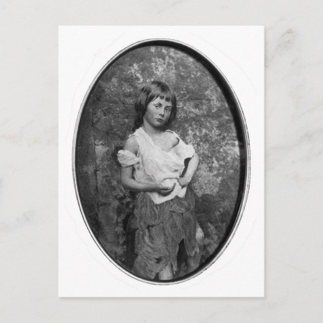 Cartão Postal O Mendigo Maid / Alice Liddell ~ 1859 (Frente)