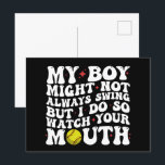 Cartão Postal O Meu Rapaz Pode Nem Sempre Balançar, Mas Eu Vejo-<br><div class="desc">O Meu Rapaz Pode Nem Sempre Balançar, Mas Eu Vejo A Sua Boca</div>