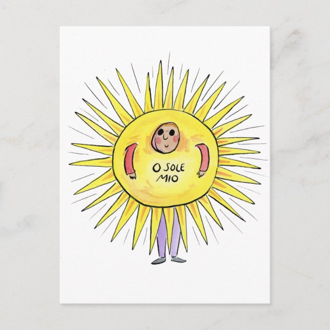 Cartão Postal O meu sol (Frente)
