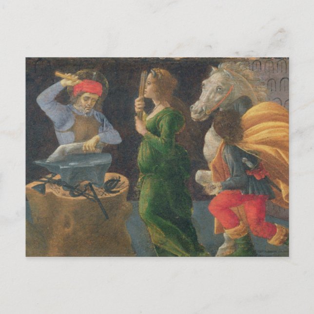 Cartão Postal O Milagre da Rua, Elegius, predella do painel. (Frente)