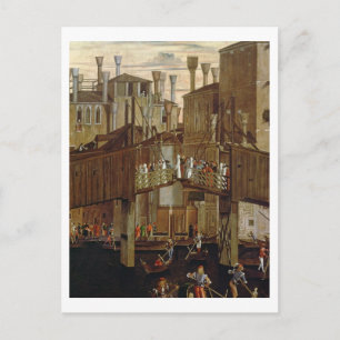 Cartão Postal O Milagre do Relic da Santa Cruz, detalhe